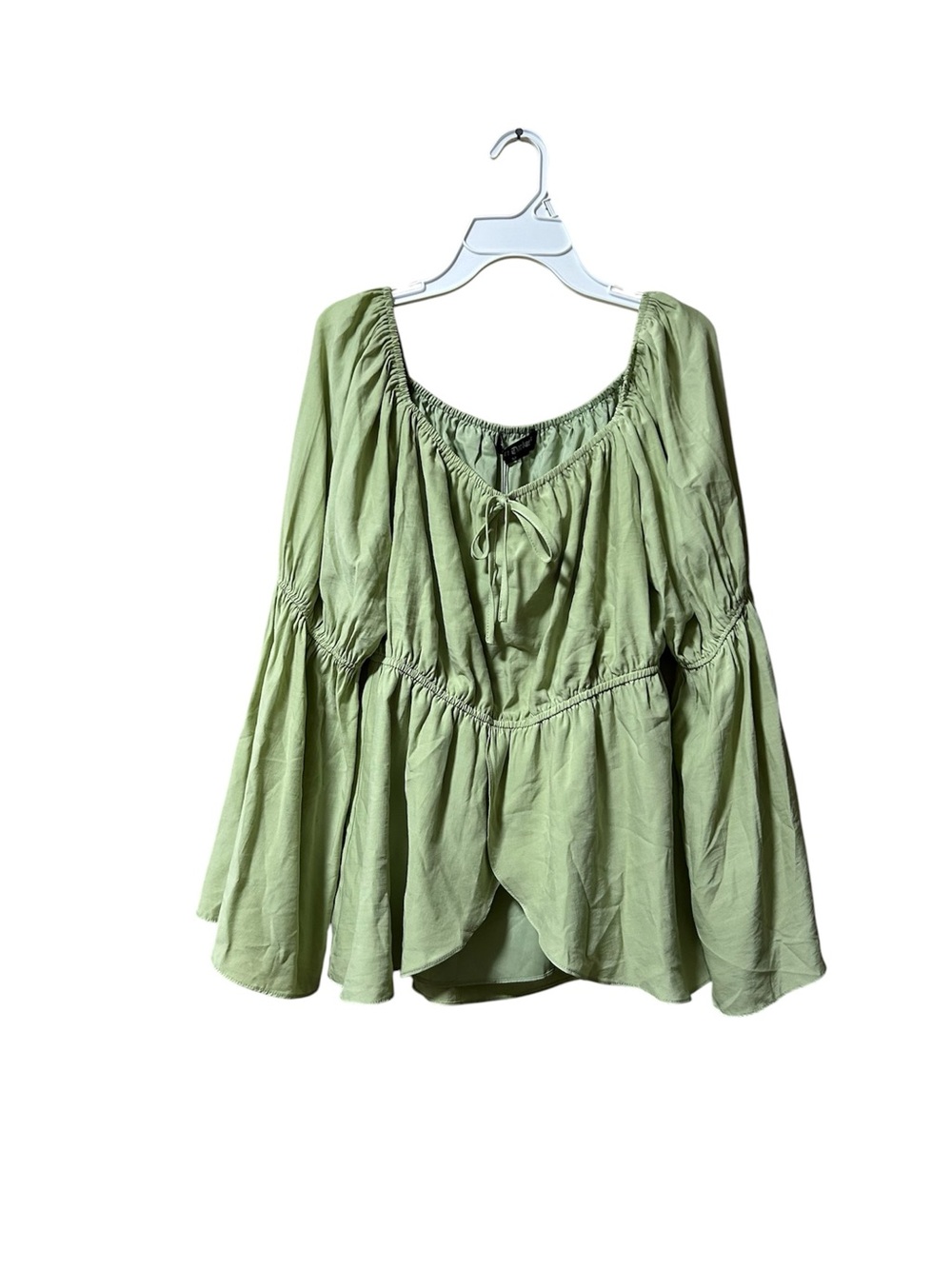 Scarlet Darkness Renaissance Dreamy Whimsy Peasant Top M Green Mermaid Boho NWT